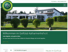 Tablet Screenshot of golfclub-katharinenhof.de